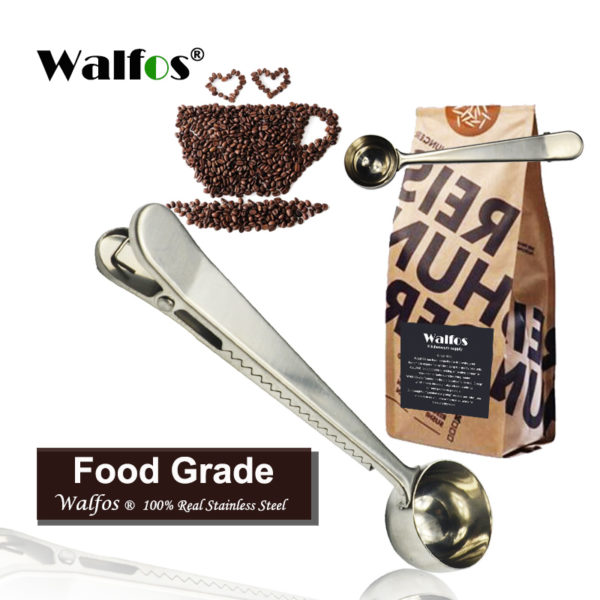 Stainless Steel Coffee Scoop with Bag Clip