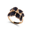 Fashion Rose Flower Enamel Jewelry Set Gold Color Black Painting Jewelry Sets for women - Image 4
