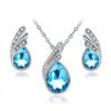 TOUCHEART Luxury Water Rhinestone Necklaces Earrings Sets Women Brides Party Wedding Silver Jewelry Sets - Image 4