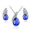 TOUCHEART Luxury Water Rhinestone Necklaces Earrings Sets Women Brides Party Wedding Silver Jewelry Sets - Image 3