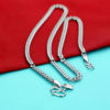 925 sterling silver men's necklace and bracelet, men's Jewelry Sets / width 4mm - Image 4