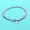 925 sterling silver men's necklace and bracelet, men's Jewelry Sets / width 4mm - Image 2