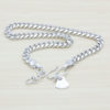 925 sterling silver men's necklace and bracelet, men's Jewelry Sets / width 4mm - Image 3