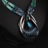 Turkish Turco Vintage Jewelry Set Big Water Drop Pendant Brincos Collar Necklace - Image 4