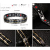 Meaeguet Ankh Bracelets Men 3000 Gauss Magnetic Bio Energy Healh Care Jewelry Boyfriend Gift Adjustable - Image 2